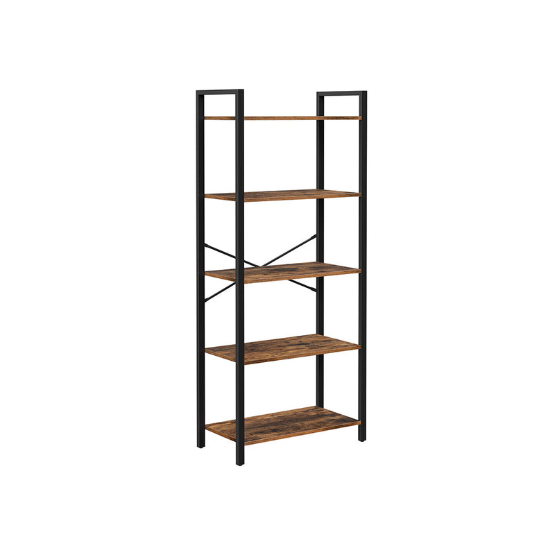 Bibliothèque industrielle - Rack de rangement - marron / noir