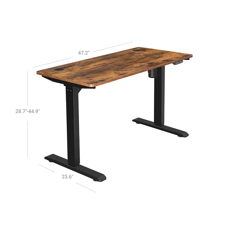 Elektrisk skrivebord - Højdejusterbar - 120 x 60 x (73-114) cm