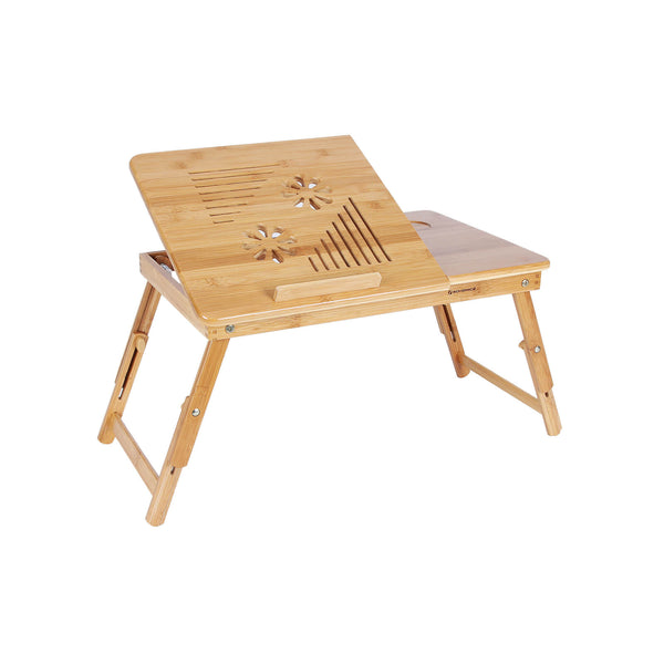 Kannettava tietokone - muistikirjan pöytä - sängyn pöytä - Säädettävä - Bambu - Natural