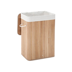 Coș de rufe de bambus - Washbasin cu capac - 72 L - 40 x 30 x 60 cm