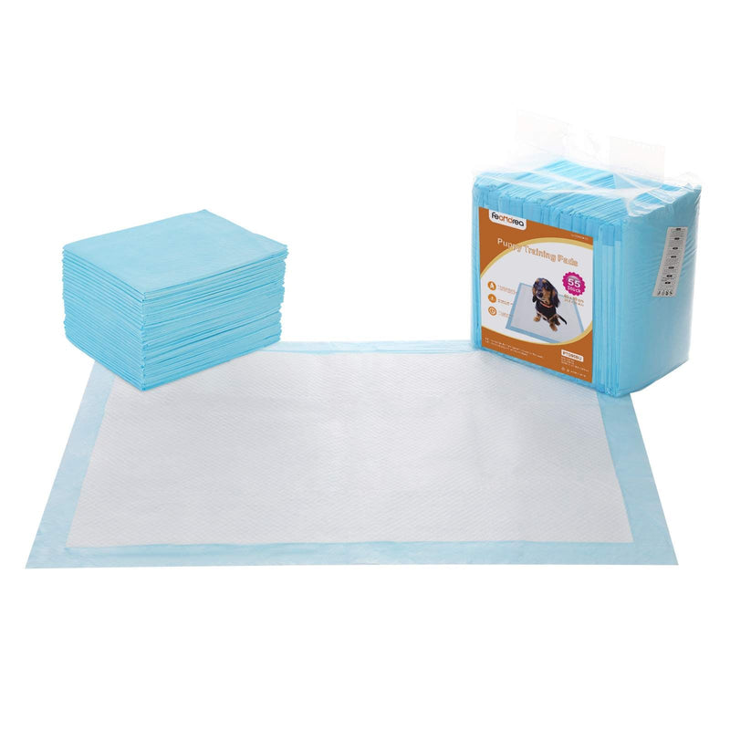 Puppy-toilet - Hygiënepads - 90 x 60 cm - 55 stuks - Blauw wit